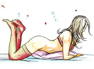 Топ-6 поз для женской мастурбации