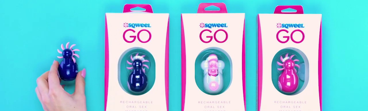 Необычная игрушка для орального секса  - вибратор Sqweel go