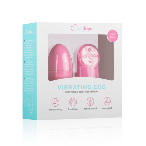 Компактное виброяйцо Easytoys Remote Control, 10 режимов, 6 см, с пультом Д/У
