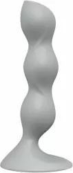 Анальный стимулятор с шариками Satisfyer, серый, 3 шарика, силикон