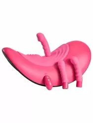 Эргономичная виброподушка Orion RIDE ON, 3 насадки, 44 см, 13 режимов, силикон, розовый