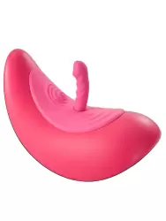 Эргономичная виброподушка Orion RIDE ON, 3 насадки, 44 см, 13 режимов, силикон, розовый