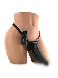 Двойной страпон Vibrating Dual Penetrator с вибрацией – черный	