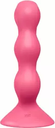 Анальный стимулятор с шариками Satisfyer, красный, 3 шарика, силикон