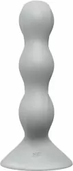Анальный стимулятор с шариками Satisfyer, серый, 3 шарика, силикон