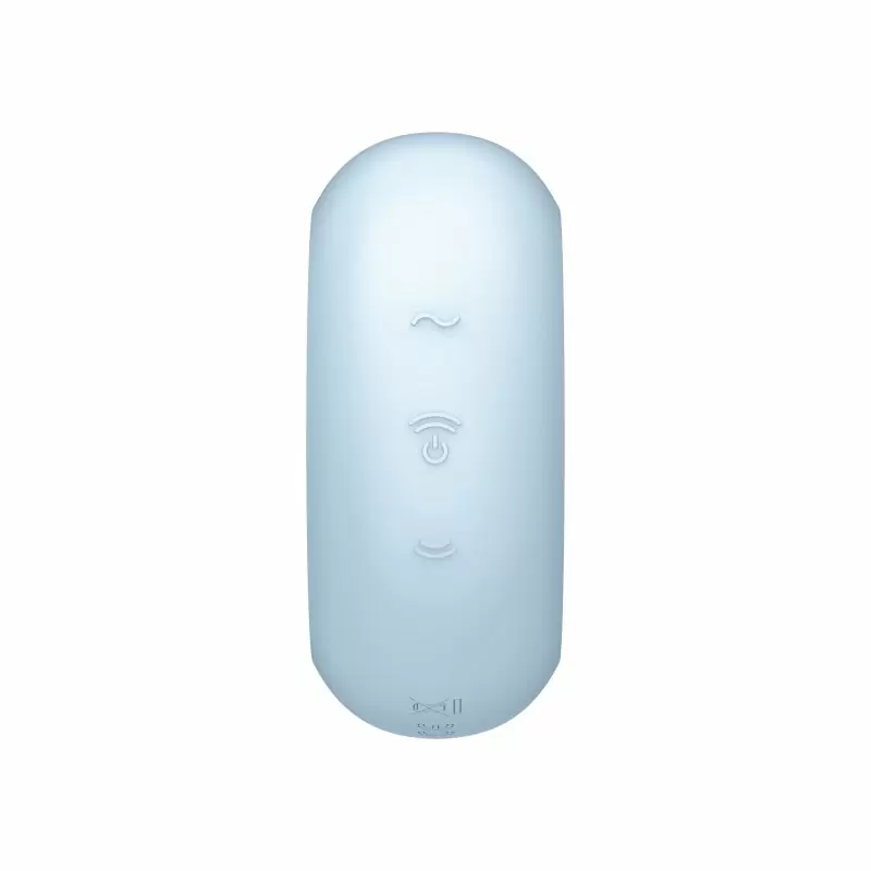 Двойной стимулятор клитора Satisfyer Pro To Go 3, технология Air Pulse, 12 режимов, голубой