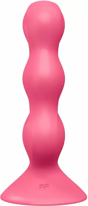 Анальный стимулятор с шариками Satisfyer, красный, 3 шарика, силикон