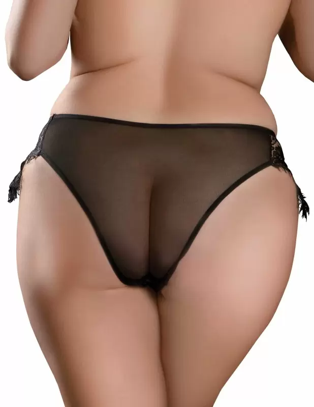 Трусики XL/XXL с креплением для анальной пробки и вибропули Hookup Panties Remote Princess Panty. 10 режимов вибрации, водонепроницаемость, пульт ДУ