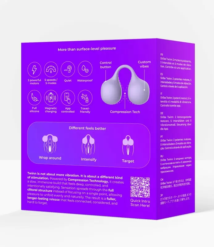 Вибромассажер SVIBE Twinn, lilac