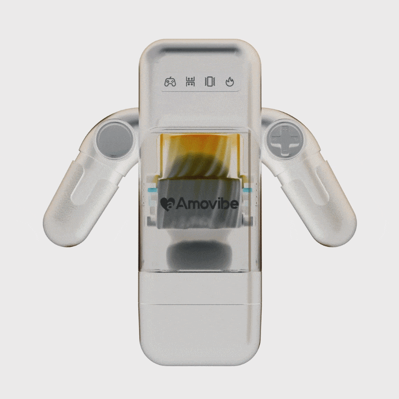 Инновационный робот-мастурбатор Game Cup, белый, Amovibe