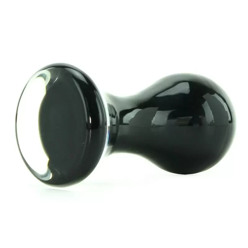 Анальный стимулятор Crystal Pops Large из стекла – черный