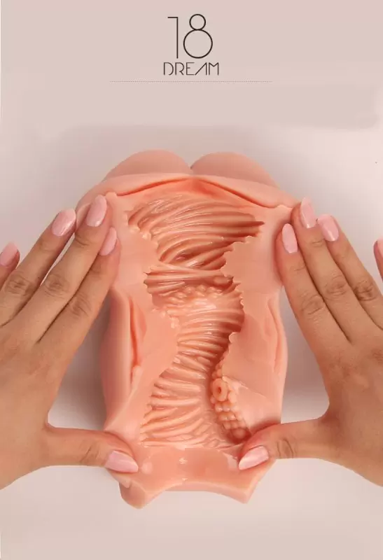 Крупный мастурбатор Dream с маленькими вагинами снаружи – телесный 