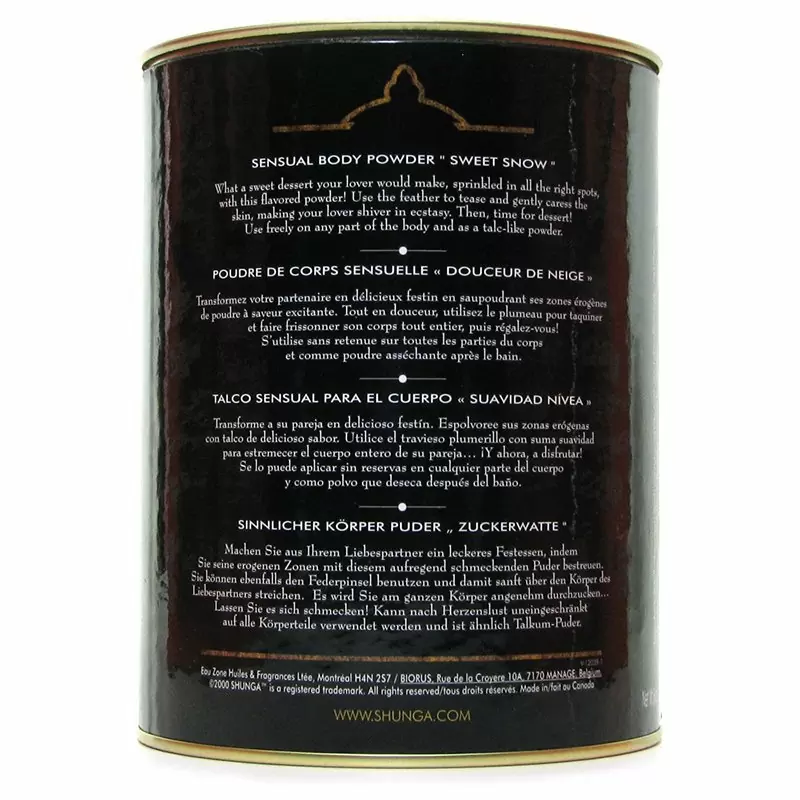 Ароматизированная съедобная пудра для тела Sweet Snow 