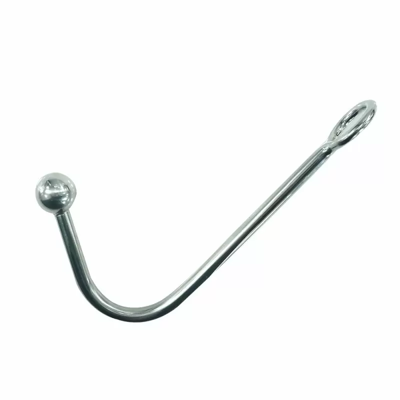 Анальный крюк для подвеса medium из металла Kanikule metal - серебристый	    