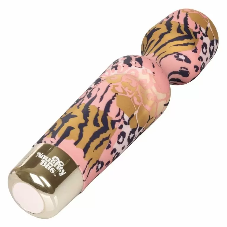 Гладкий вибратор Naughty Bits Wand To Fuck, 19 см, 10 режимов, разноцветный