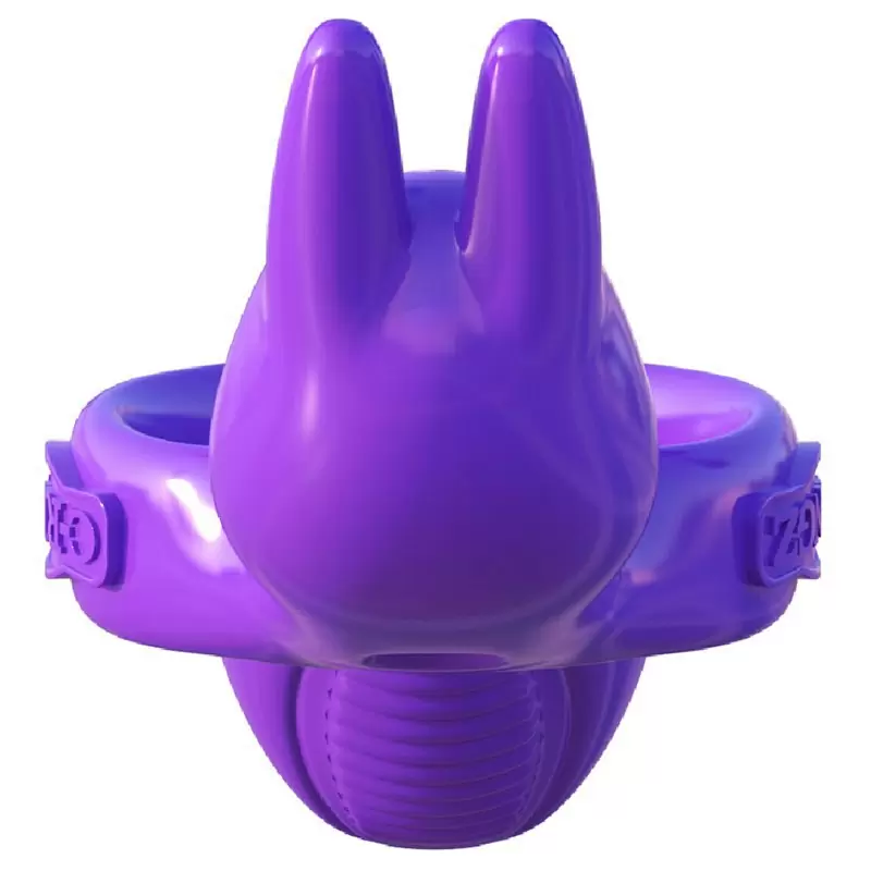 Эрекционное кольцо His And Hers Ultimate Rabbit с вибрацией – фиолетовый