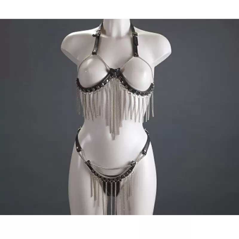 Сексуальный комплект Подиум из натуральной кожи - S/M