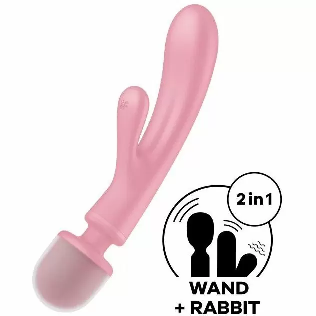 Вибромассажер Triple Lover (розовый)