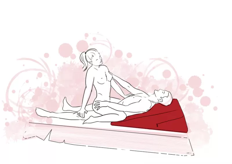 Подушка для любви большая Liberator Retail Ramp - синий