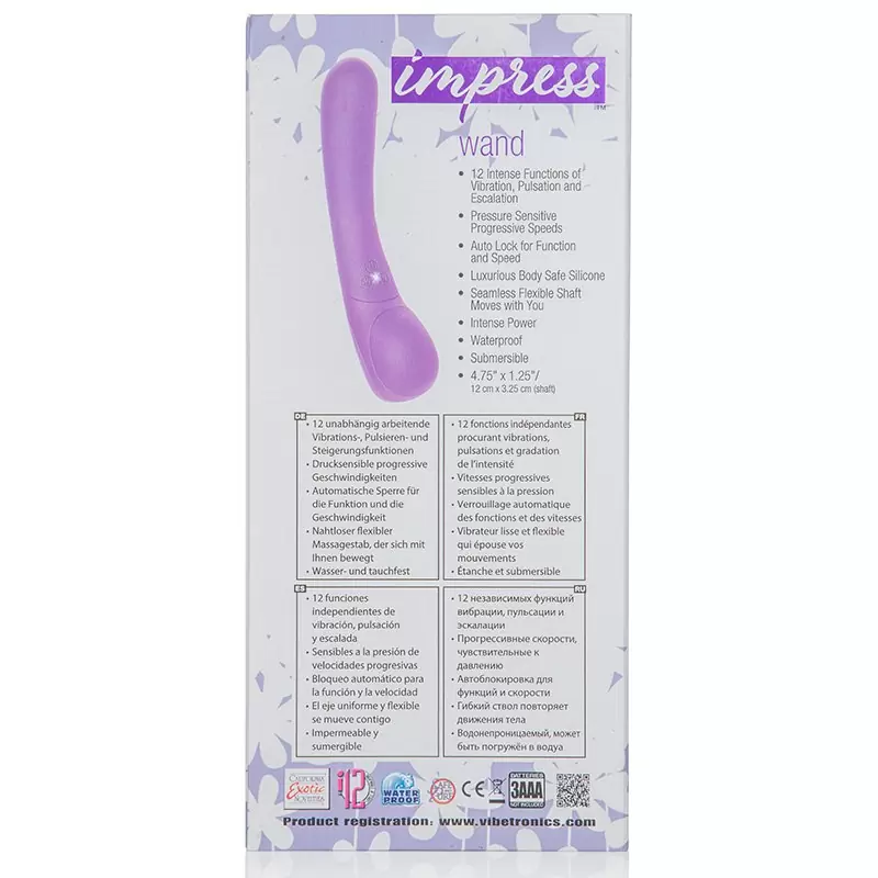 Вибромассажер Impress Wand – фиолетовый