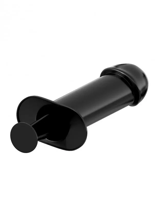 Анальный стимулятор с дозатором для лубриканта EZ-Lube Shooter – черный