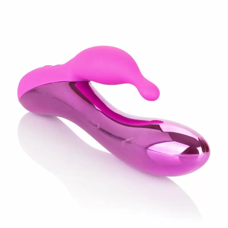 Вибратор-кролик DazzLED Radiance с пульсирующей светодиодной подсветкой - розовый