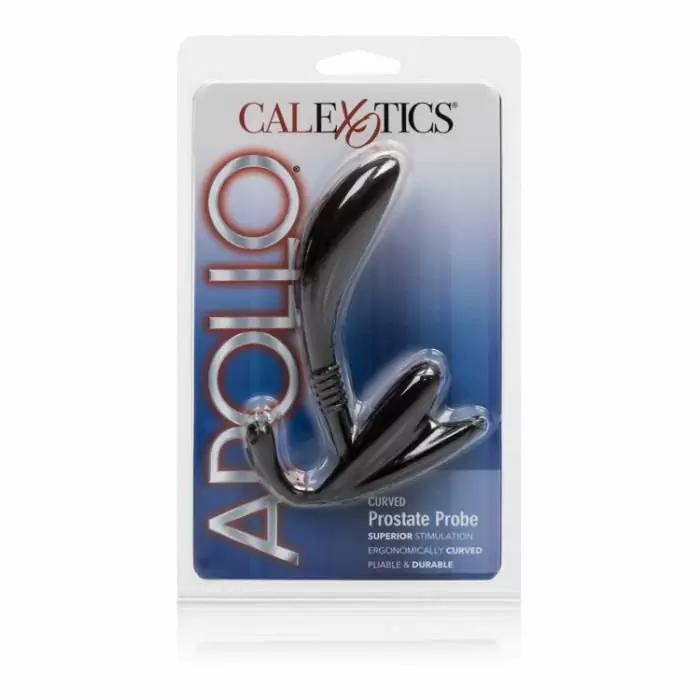 Стимулятор простаты Calexotics Apollo Curved Prostate Probe - черный