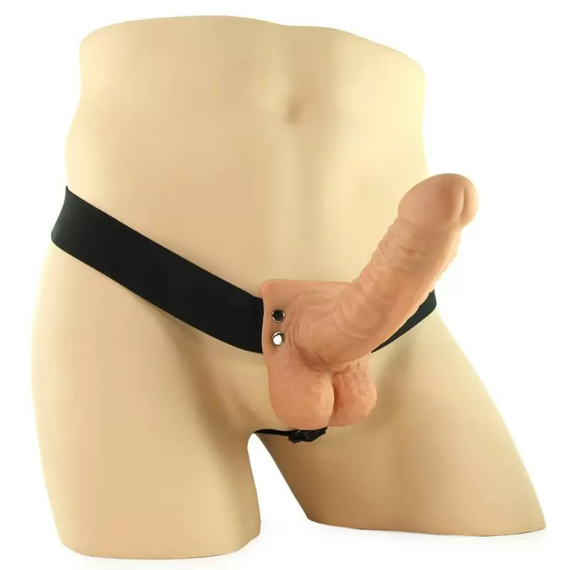 Полый страпон с вибро-стимулятором 7