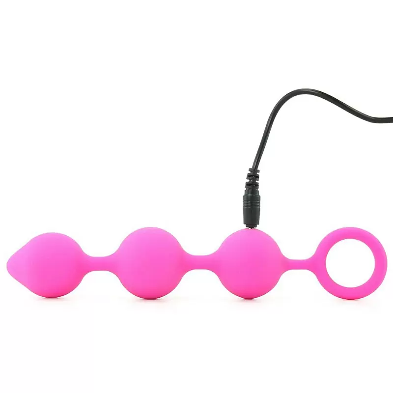 Анальная вибро-цепочка гибкая Lust by Jopen L9 перезаряжаемая – розовая