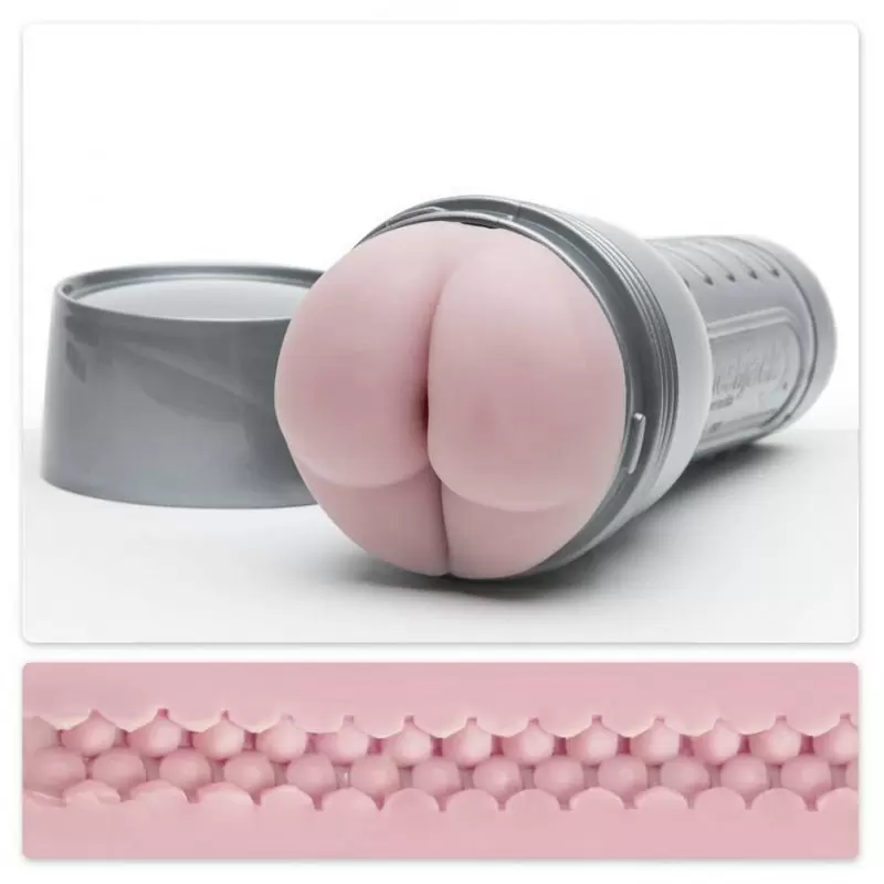 Мастурбатор для тренировки выносливости Fleshlight Endurance Jack анус - розовый с серым