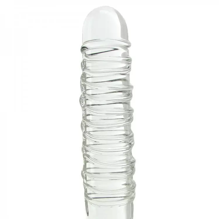 Реалистичный фаллоимитатор Icicles No. 63 из стекла – прозрачный
