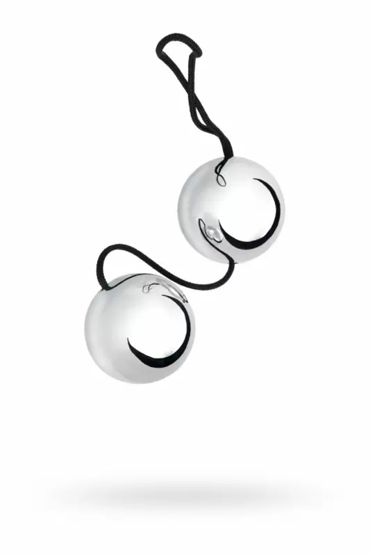 Вагинальные шарики TOYFA со смещенным центром тяжести - серебристый