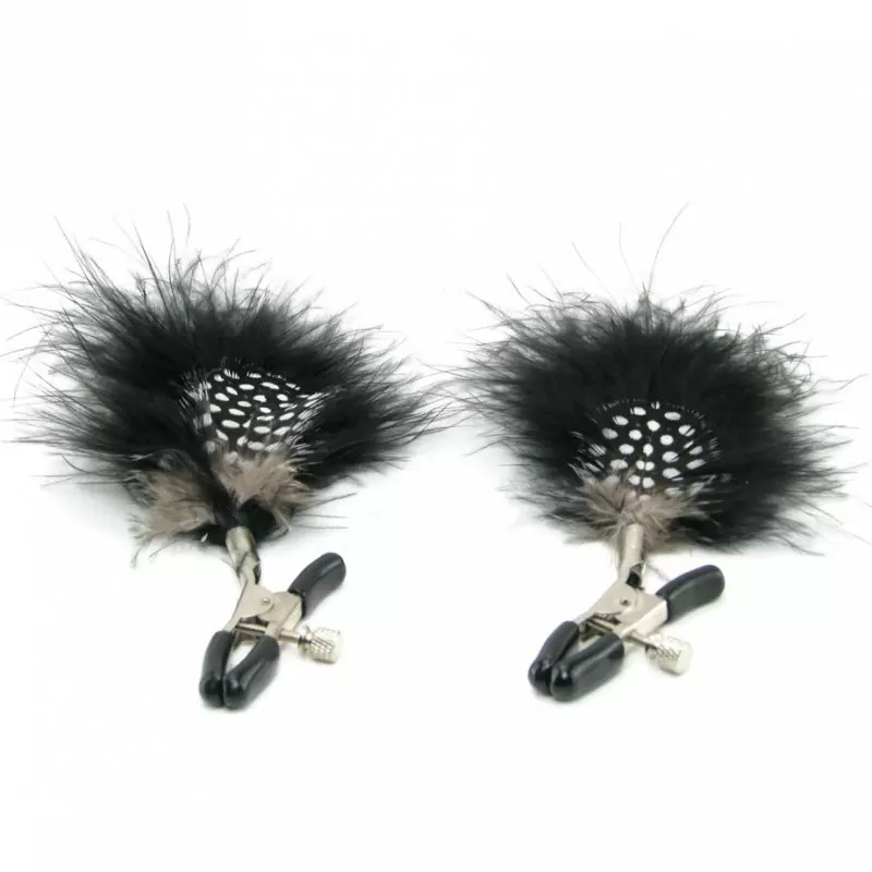 Зажимы для сосков с перышками Feather Nipple Clamps