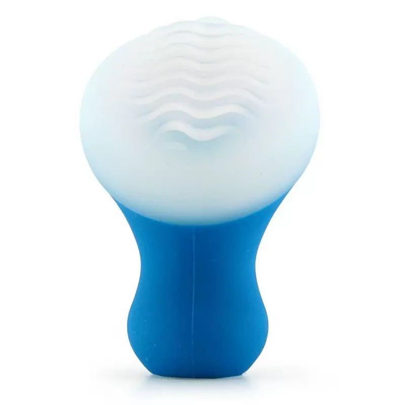 Мини-вибратор с охлаждающим эффектом Posh Silicone Ice Massager Wave – синий