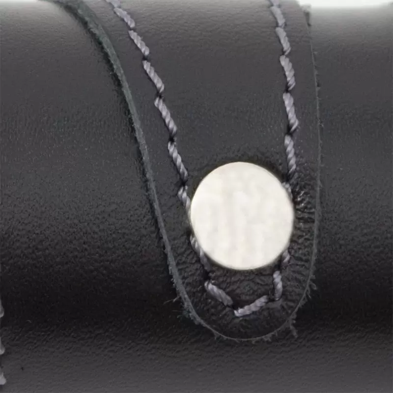 Многохвостая плеть Monro из натуральной кожи - черный