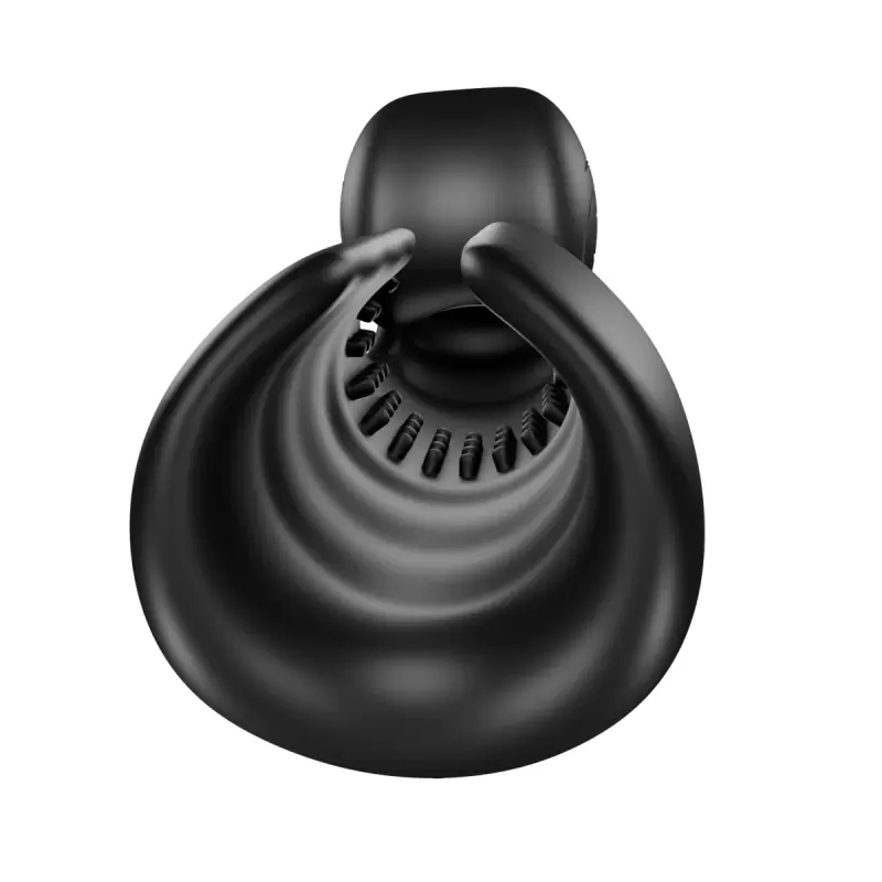 Раскручивающийся мастурбатор SVibe EVO, двойная стимуляция, 5 режимов работы, два мотора, черный