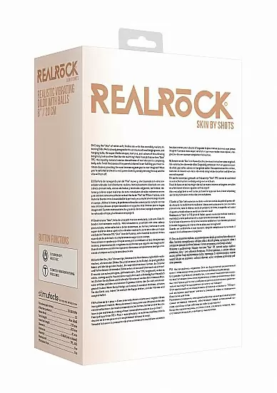 Фаллоимитатор с вибрацией Vibrating Dildo With Balls - 20 см.