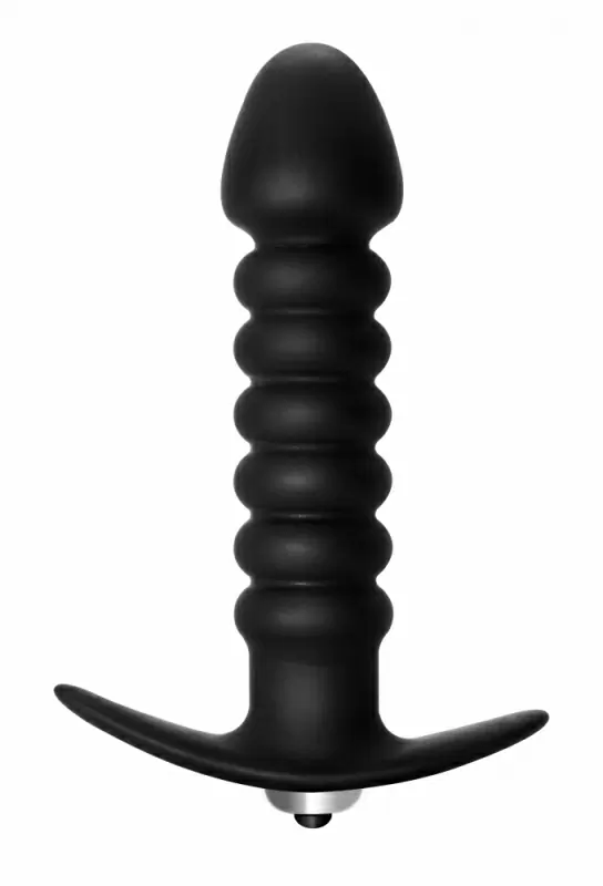 Анальная пробка с вибрацией Twisted Anal Plug Black (Батарейки ААА) 5007-03lola