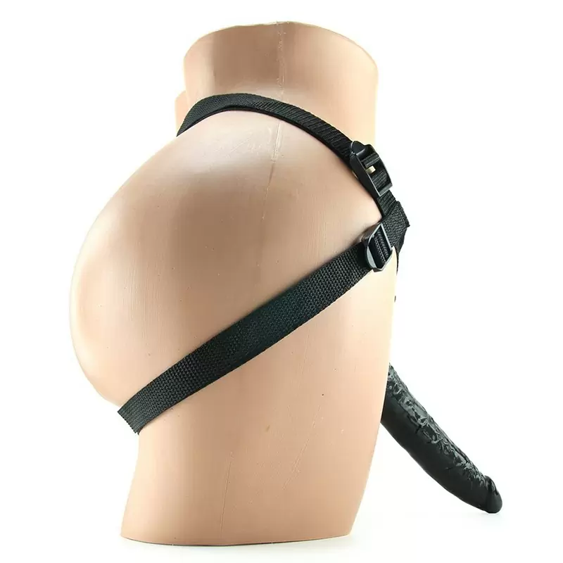 Страпон Fetish Fantasy Gold с трусиками, черный с золотом