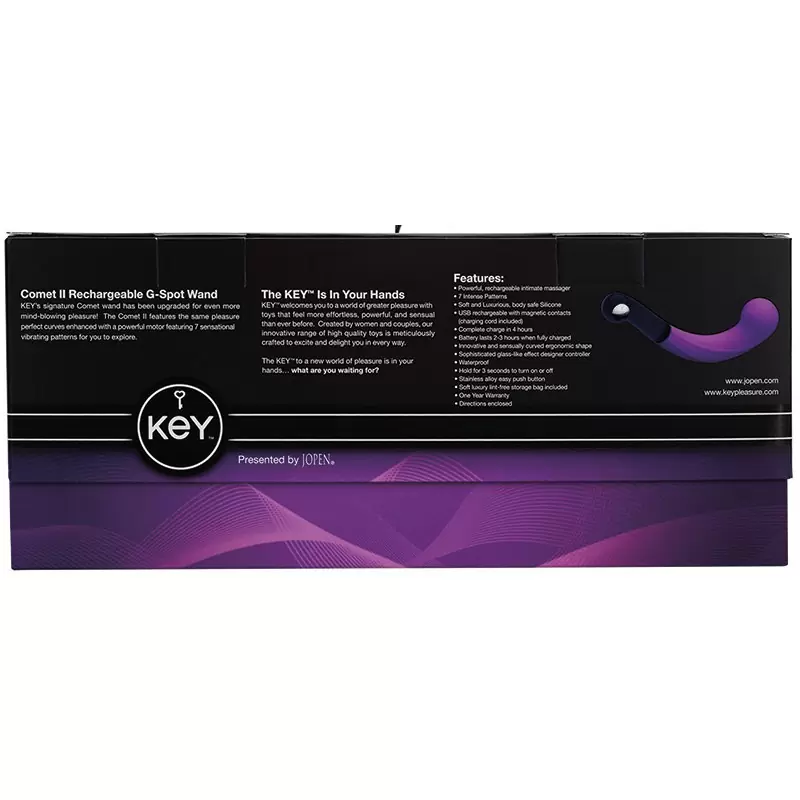 Перезаряжаемый вибромассажер G-точки Comet II – фиолетовый