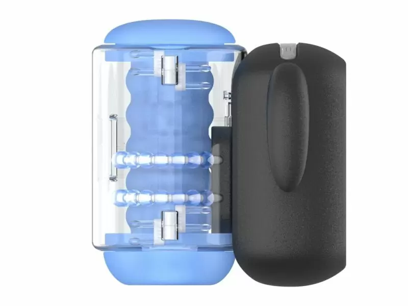 Инновационный робот-мастурбатор Black Knight Massaging Beads, Amovibe