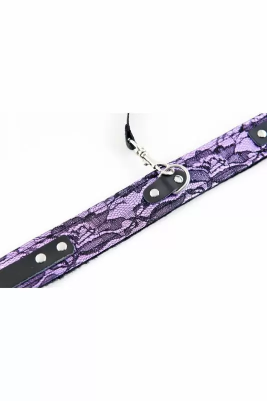 Кружевной ошейник TOYFA Marcus – пурпурный