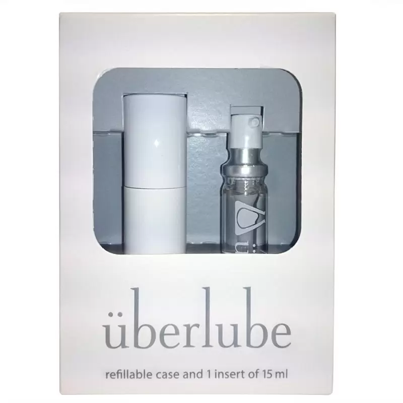 Набор Good-to-Go: флакон Uberlube 15 мл и кейс – серебристый