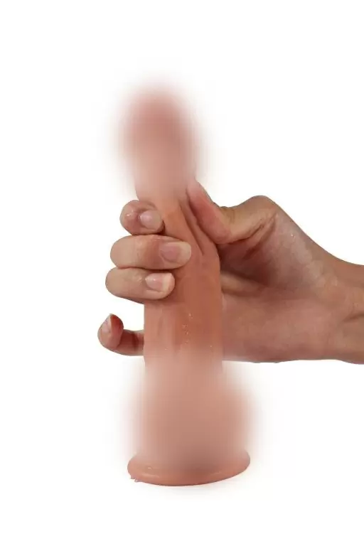 Реалистичный фаллоимитатор REAL с мошонкой на присоске и трусиками для страпона, dual PVC, 13,5x3,5