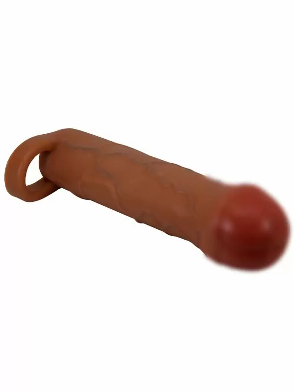 Реалистичная насадка-удлинитель Baile Bunion, с подхватом мошонки, ТПР, 16,5 см