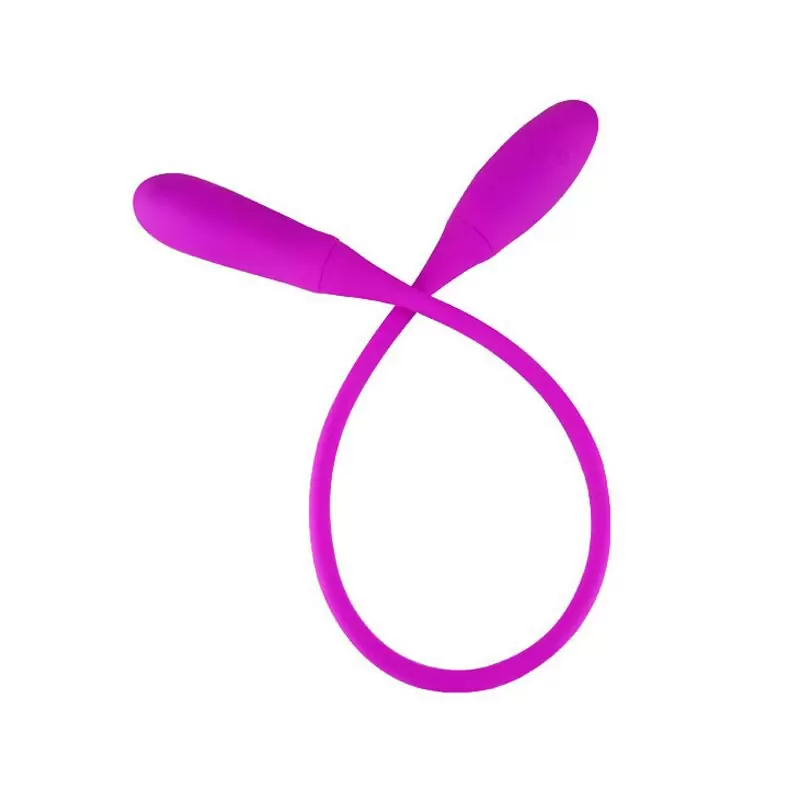 Оригинальный двойной вибростимулятор Snaky Vibe с переминанием – розовый