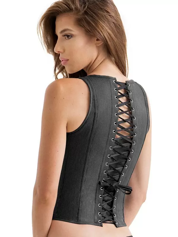 Корсет Suit Inspired Tank Corset – серый, XL