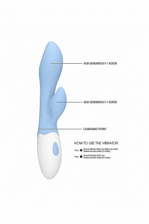 ВИБРАТОР КРОЛИК G-SPOT VIBRATOR - SUNSET (голубой)