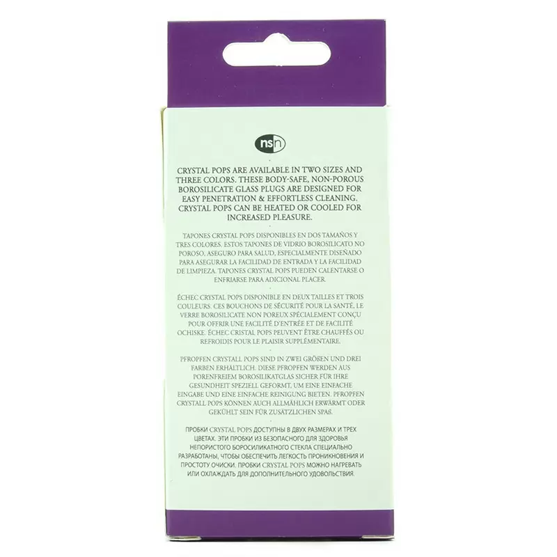 Анальный стимулятор Crystal Pops Small из стекла – прозрачный