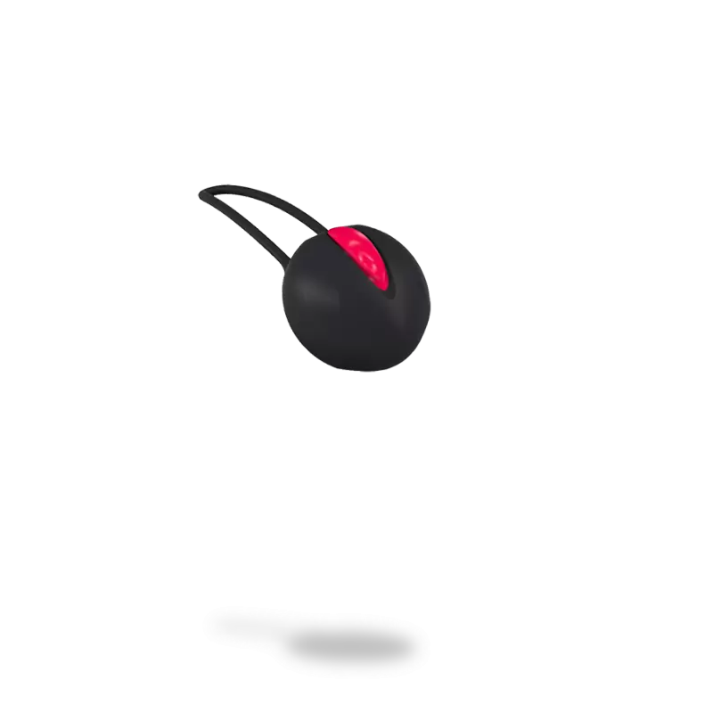 Вагинальный шарик со смещенным центром тяжести Fun Factory Smartball Uno, диаметр 3,6 см, черный